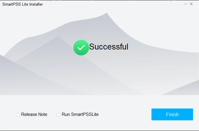 Успешно завършена инсталация на SmartPSS Lite