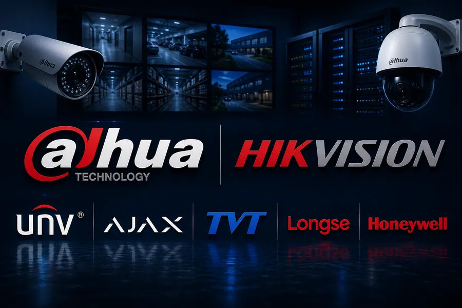 Техника за видеонаблюдение от Dahua, Hikvision, Uniview, Ajax, TVT, Longse и Honeywell